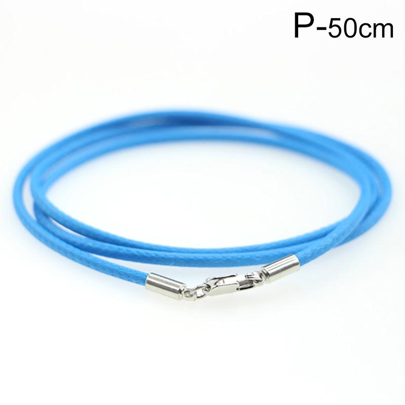 1PC Leather Cord String Rope Necklace Making Lobster Clasp Jewelry Finding DIY Accessories