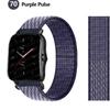 Нейлоновый ремешок 20 мм/22 мм для Amazfit GTS/2/2e/GTS2 Mini/GTR 42 мм/47 мм/GTR2/2e/stratos 2/3, спортивный ремень с петлей, браслет, ремешок Amazfit bip