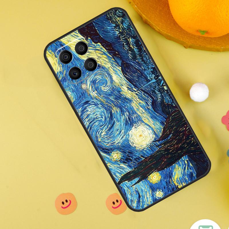 Масляная живопись в стиле Ван Гога для чехла Samsung Galaxy M54 M34 M14 M12 M32 M52 M53 M33 M13 M20 M21 M51 M15 M55 M31s M30s