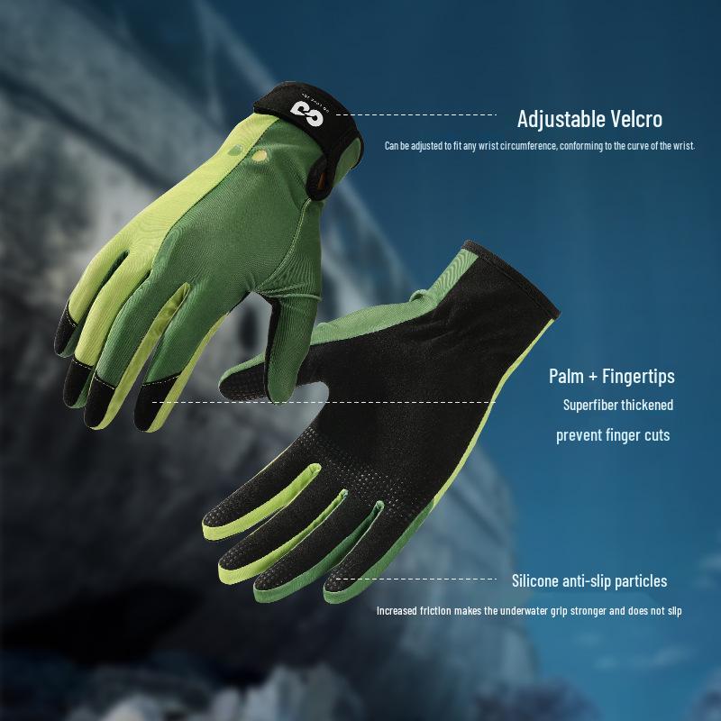 Men's Anti-UV Summer Waterproof Gloves: Non-Slip, Wear-Resistant for Surfing, Fishing, and Diving