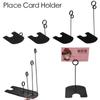 2Pcs Concise Party Photo Clip Price Label Holder Table Number Stand Paper Clamp Place Card Holder