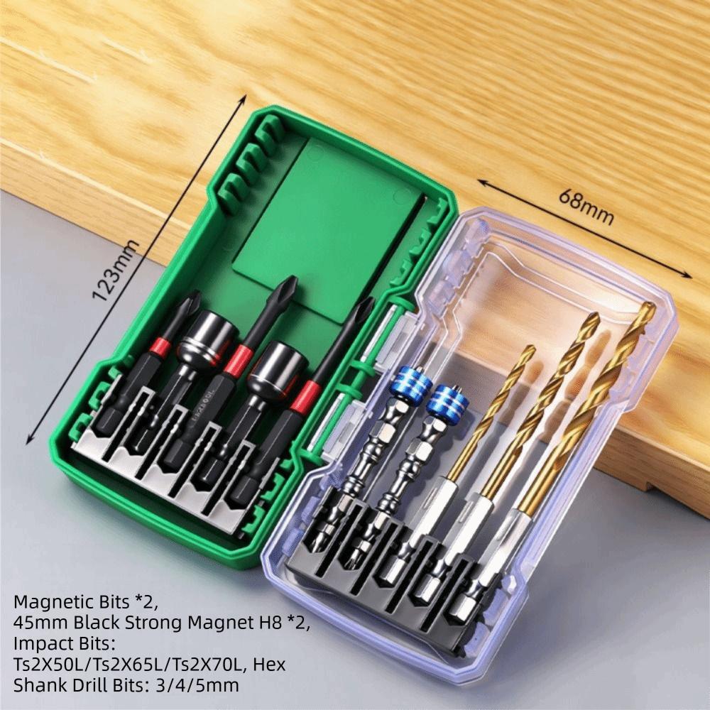 10/15 Pieces Impact Driver Bit Set Hex Shank Power Drill Bits Set Hex Shank Bit Set Home Repair