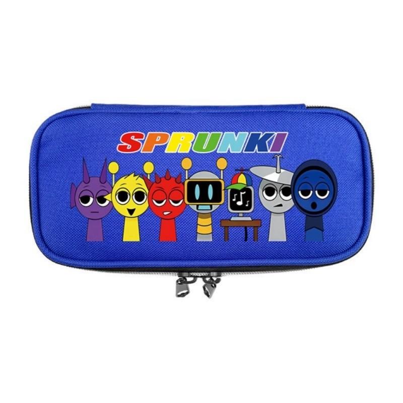 Sprunki Print School Handheld Pencil Case Stationery Box