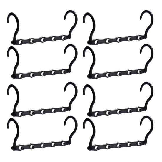 8 шт. вешалок для одежды с поворотным крючком на 360 градусов, с высокой грузоподъемностью, складные вешалки