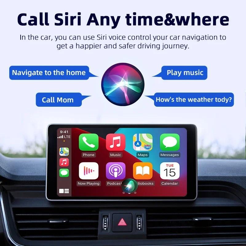 2 In 1 Wired to Wireless Carplay AI Box Android Auto Adapter Plug & Play USB Dongle For 98% OEM Car Wired Carplay Android Auto