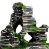 Аквариумная горная декорация, скальная пещера, пейзаж, искусственное украшение для рыбалки