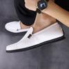 Модная мужская обувь, новое поступление, повседневная обувь, брендовые мокасины из натуральной кожи, дышащие туфли для вождения, универсальная мужская офисная обувь