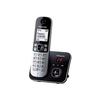 Téléphone Sans Fil Avec Répondeur Panasonic KX-TG6821 - Noir - ID D'appelant - 40 Sonneries