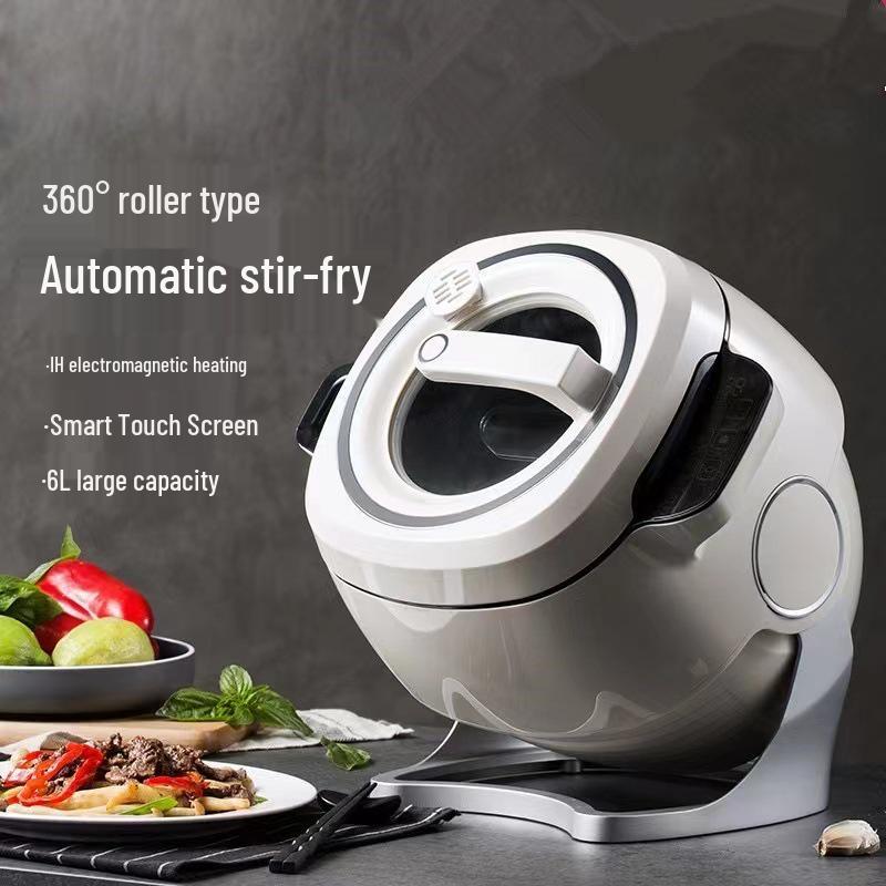 110V Multifunctional Stir-Fry Robot: Fully Automatic, Intelligent Drum-Type Pan for Home and Commercial Use