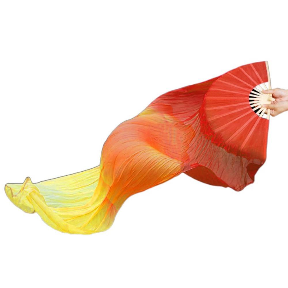150см Веер для танца живота Имитация шелка Реквизит для танца Янко Реквизит для выступления Танцевальный длинный веер Сцена