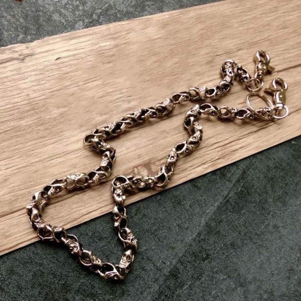Cool Men's Jeans Chain Y2K Punk Zinc Zinc Alloy Waist Decor Vintage Skull Pants Chain Gift