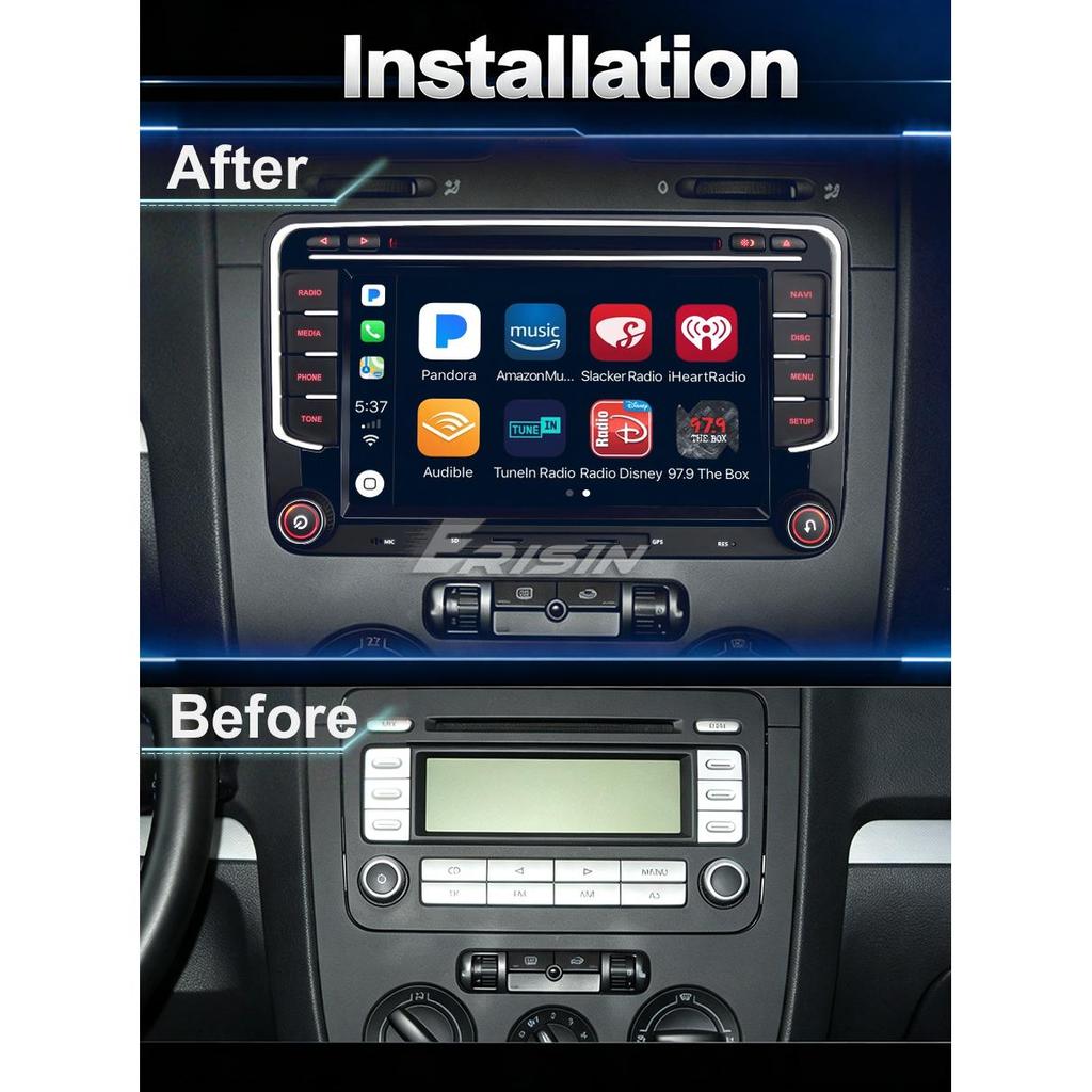 EU Stock Android 16 Car Dvd Player 8GB 128GB for VW Magotan Passat PQ35 PQ46 2003-2015 Wireless CarPlay DSP GPS 4G ES9135V