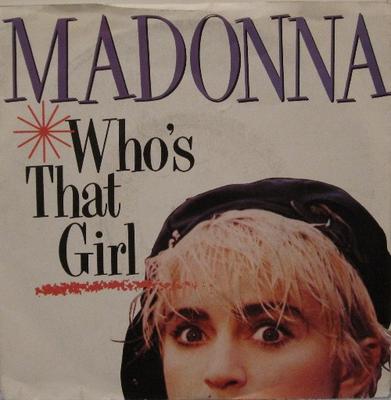 7-дюймовая пластинка MADONNA - Who's That Girl W8341 Sire 1987 UK Танцевальная и электронная музыка Б/У