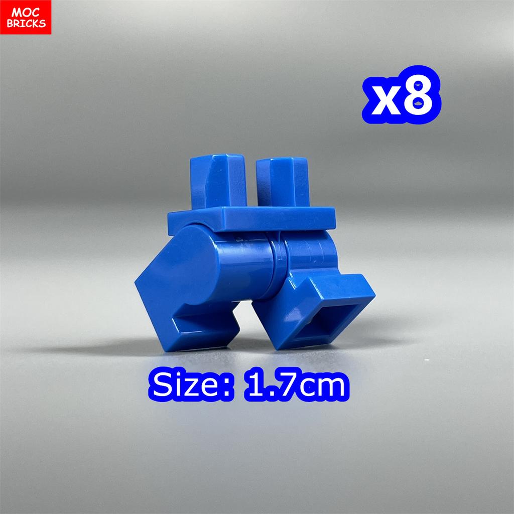 8 шт. Кубики MOC 17 мм Брюки Подвижные Короткие Ноги 970 см00 Часть Тела Одежда Модель Фигурка Сборка Строительные Блоки Игрушки Подарки