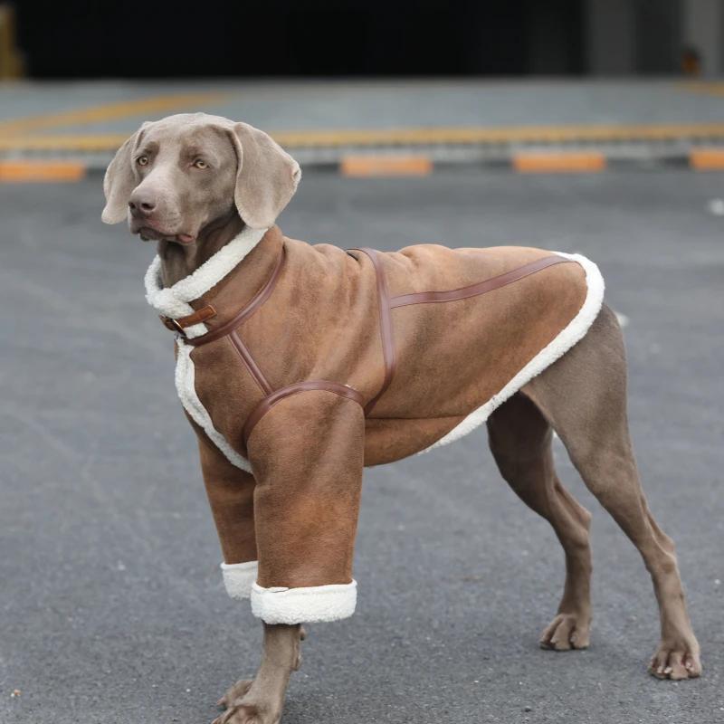 Large Dog Clothes Winter Pet Coat Schnauzer Border Collie Samoyed Husky Labrador Golden Retriever Weimaraner Big Dog Clothing