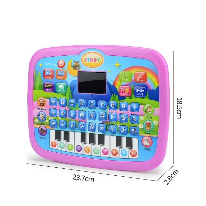 Детский развивающий планшет, для детей от 3 лет, обучение грамоте, математике, музыке, также можно использовать как электронную клавиатуру, подарок на день рождения, Рождество