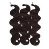 26Inch Body Wave Crochet Hair 300g Synthetic Wavy Hair Brown 27/30/613 Ombre Blonde Ombre Grey Natural Braiding Hair Extensions