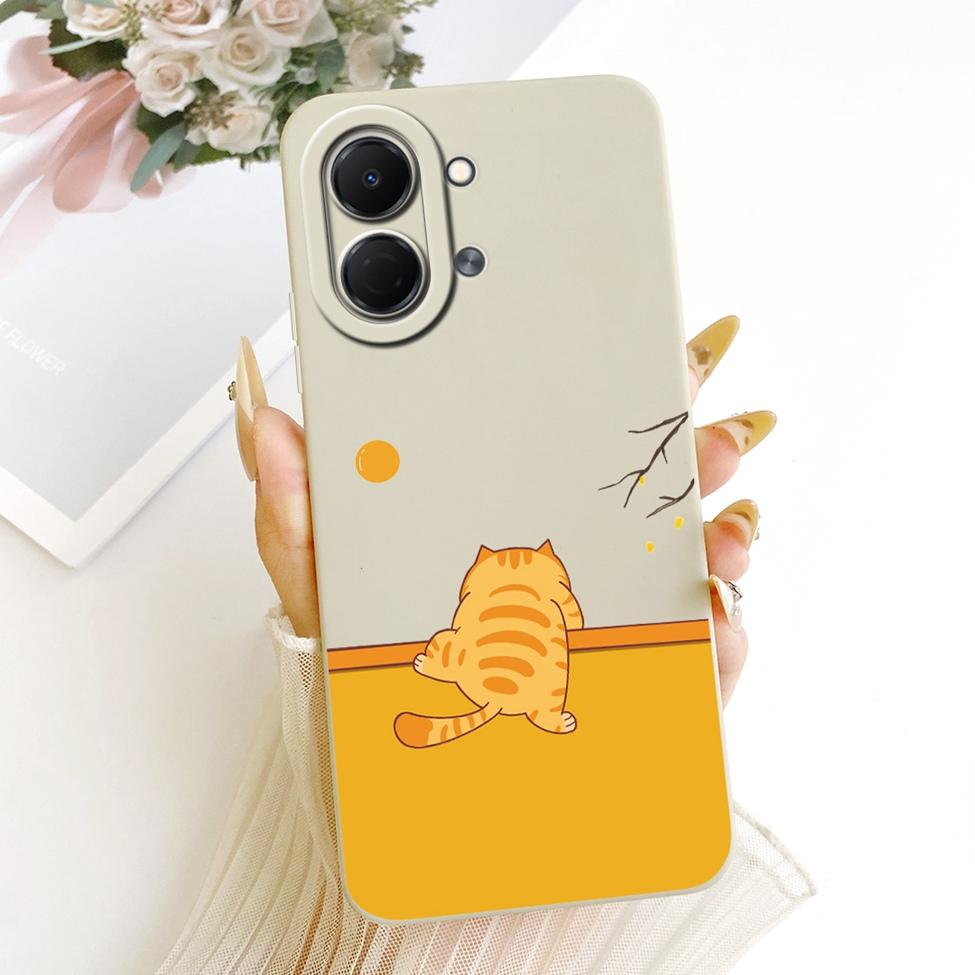 Для Tecno Spark Go 3 5G Чехол Силиконовый Роскошный Модный Цветок Кавайный Расписной Ударопрочный Чехол Для Tecno Spark Go 3 5G KN3 Обложка