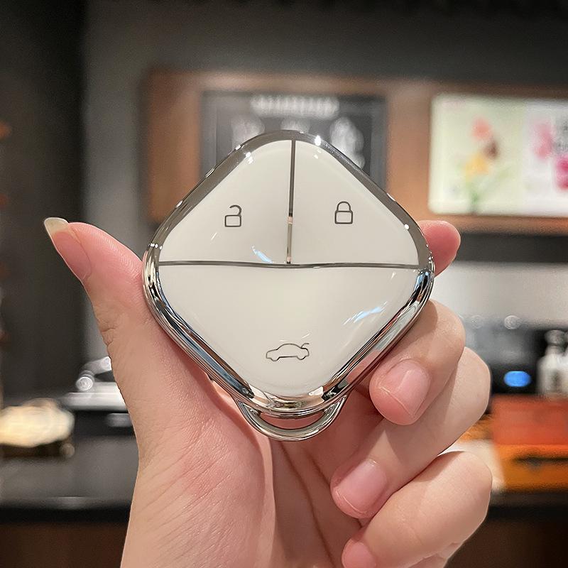 Compatible Baojun Car Key Case for Models 510, 730, 530, 360, 560, 310W, 630 - Protective Shell with Special Buckle Bag