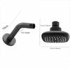 Rotatable Shower Head 4 Inch Shower Top Spray Shower Faucet  Water Bathroom Hardware Accessories