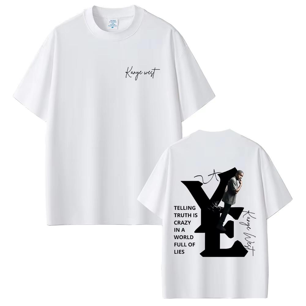 2026 Hot Sale Rapper Kanye West Graphic T Shirt Men Women Hip Hop Streetwear T-shirt Breathable Streetwear Short Sleeve Casual Tees