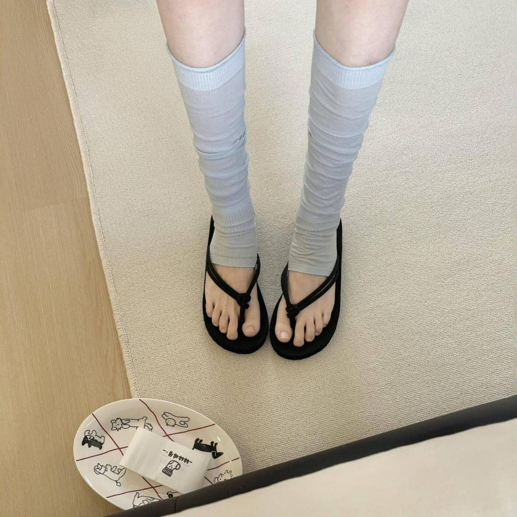 Spring And Summer Thin Miu Series Stacked Calf Socks Ballet Style Foot Stepping Modified Leg Socks Long Tube Non-Slip Leg Cover