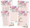 Inkdotpot Floral Theme Bachelorette Party Games Set of 5 (Activities for 50 Guests) Fun Bridal Shower Games Set Bundle