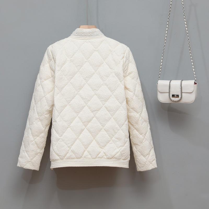 Легкая куртка-пуховик Heavy Industry с бриллиантовой инкрустацией, женская короткая, 2024, новая модная тонкая куртка с ромбами