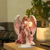 Bohemian Angel Acrylic Decoration 2D Flat Holding Ball Angel Table Sign Christmas