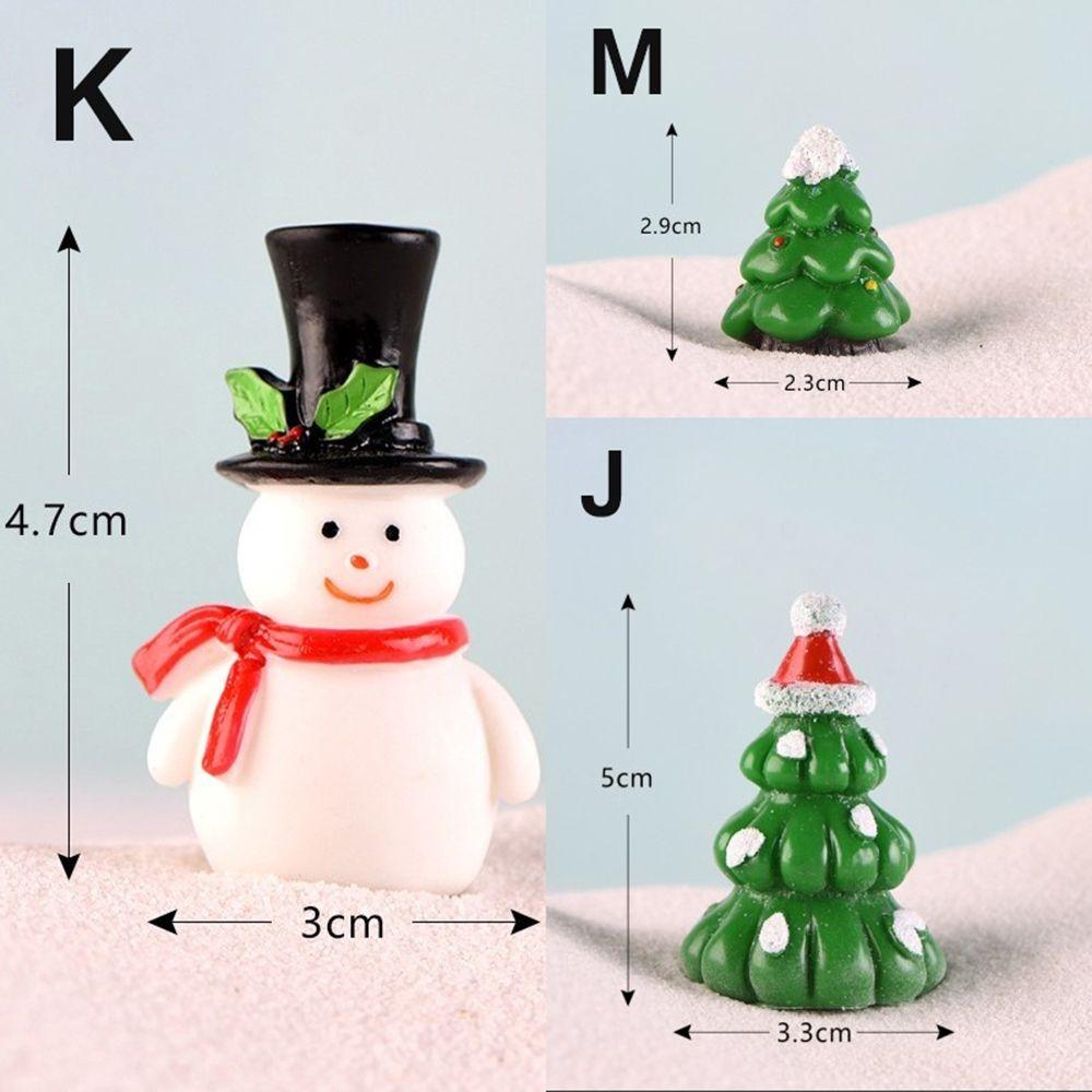 Fairy Garden Decoration Dollhouse Figures Figurines Ornaments Christmas Miniature Micro Landscape