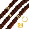 40pcs Dread Locks Hollow Out Hair Ring Hair Braiding Hair Braid Tubes Dreadlocks Beads Decor