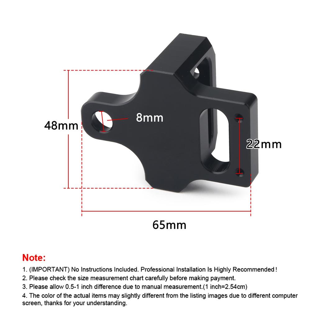 Aluminum 3 Port Solenoid Valve Mount Bracket Holder for Boost Controller Fit for Acura Integra 94‑01 Honda Civic 92‑95