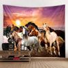 Pentium Horse Sunset Print Wall Hippie Tapestry Home Decor Tapestry Rug Hanging Large Sofa Blanket