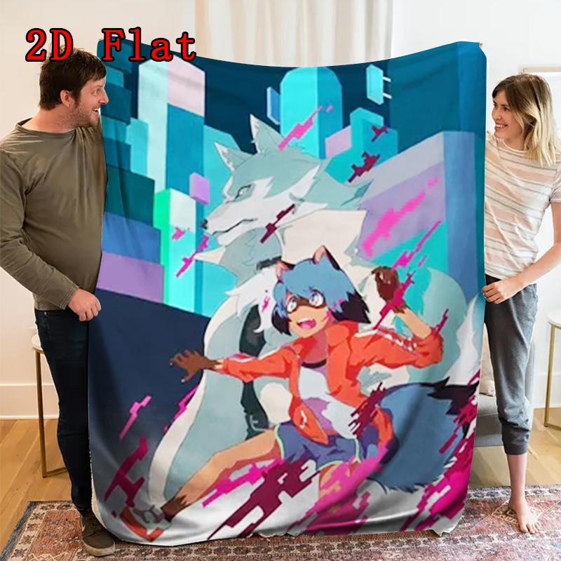 BNA 2D Flat Pattern Flannel Blanket High quality All Seasons Warmth and Comfort Perfect for Christmas Gifts.