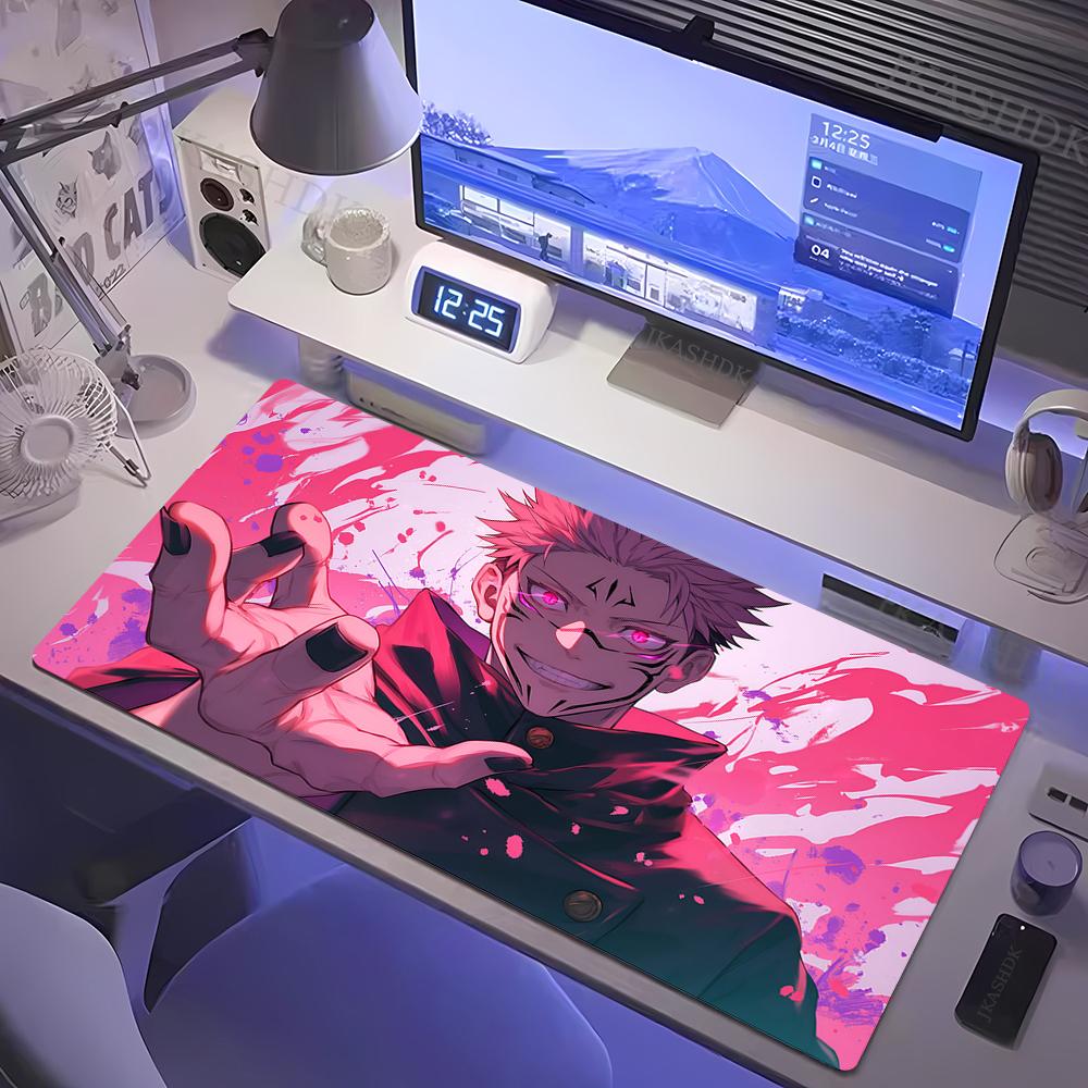Большой игровой коврик для мыши Jujutsu Kaisen Коврик для мыши Аниме Годжо Сатору Настольный коврик Геймерская компания Клавиатура Коврики для мыши Компьютерный ковер