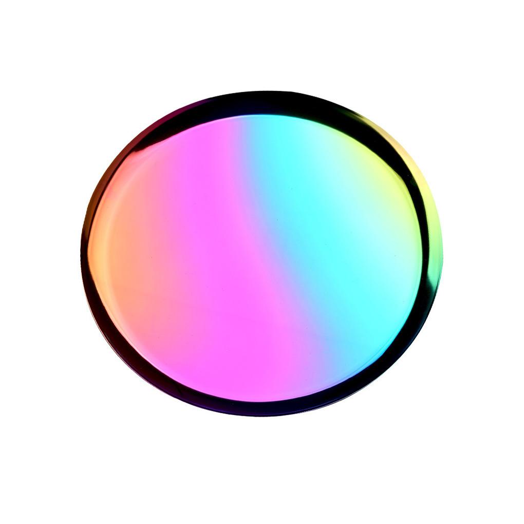 Jewelry Display Plate Earrings Bracelet Cosmetics Tray Fruit Dessert Storage Dish Mirror Polished Reusable Dresser Holder