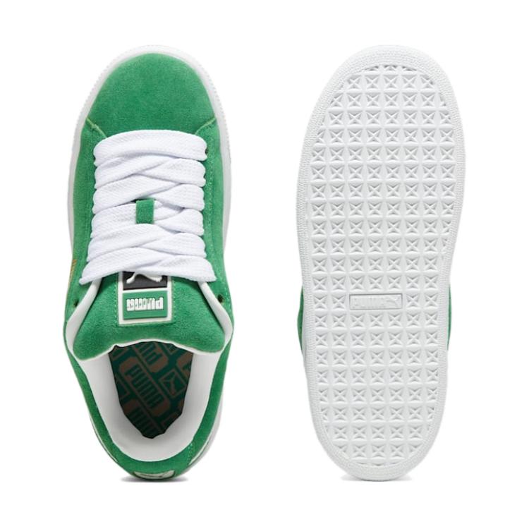 Puma Suede XL Big Kid Archive Green Kids Sneakers White 396577-12