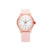 Citizen Q&Q Analog Watch, Smile Solar, Matching Style, Waterproof, Urethane Strap, R02A-001VK, Baby Pink