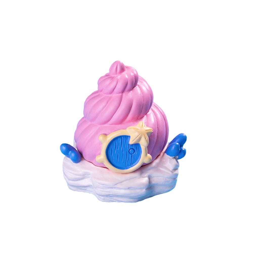 Colorful Aquarium Decoration, Conch Shell House Shaped Fish Tank Decoration Ornament, Resin Tabletop Display Home Decor, Betta Fish Tank Accessory