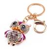 Rhinestone Crystal Keyring Charm Pendant Purse Bag Key Chain Keychain Gift