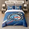 Постельное белье на заказ, узор Chicago Cubs, печать имени/текста, 1 пододеяльник + 2 наволочки, домашний текстиль