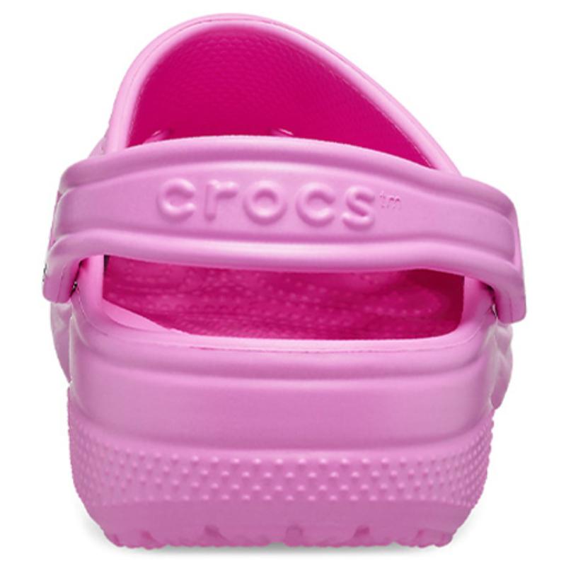 Crocs Классические сабо для улицы, повседневные Crocs, пляжные сандалии, женские, конфетно-розовые