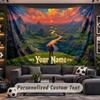 Wall Hanging Tapestry Custom NameZelda Pattern Personalized Printed Fabric Wall Decor