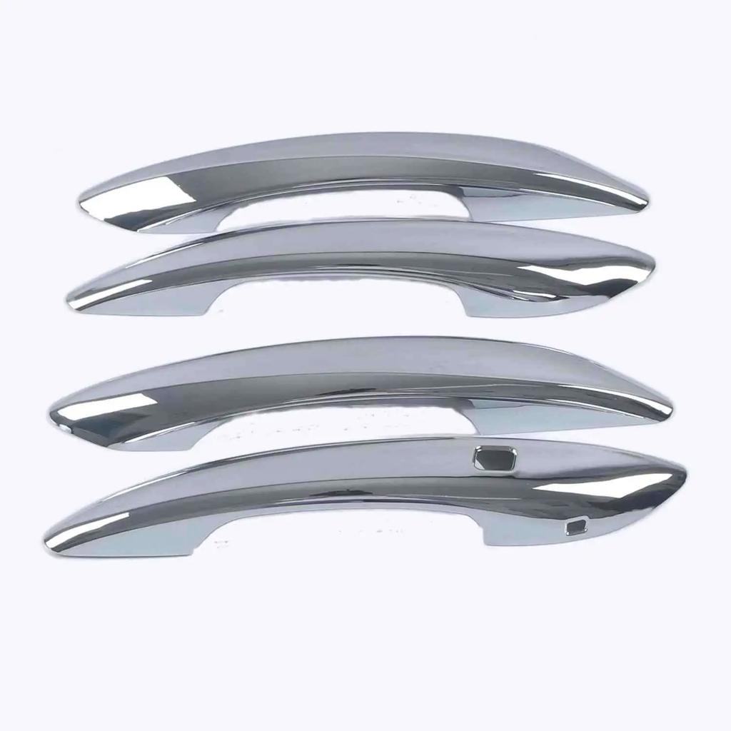 Car Decoration Door Handle Cover For Hyundai Sonata - Carbon Fiber Silver Cars Accessories Styling Upgrade