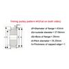 HTD 5M 24 Teeth Timing Synchronous Pulley Bore 6/7/8/10/12/14/15/16/17/19/20/22mm for Width 15mm 5mm Pitch HTD5M 24T AF aluminum