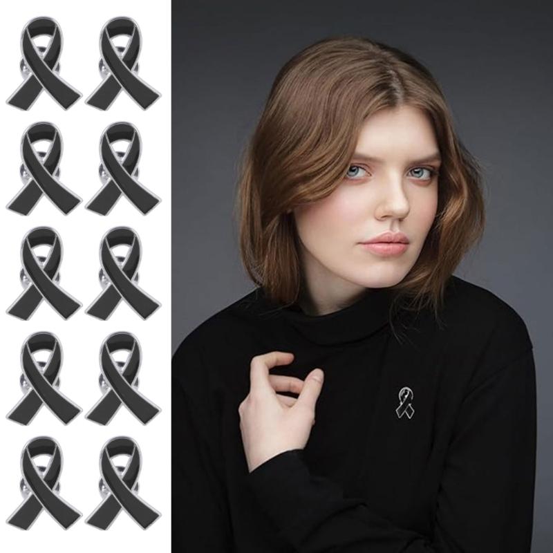 Band Pin, Pack of 50 Metal Awareness Lapel Pin Band Brooch Pin Hope Pin Enamel Jewellery Pin for Decoration