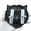 Bold tiger head car emblem 3D, three-dimensional metal mesh grille emblem, custom modification and decoration accessories