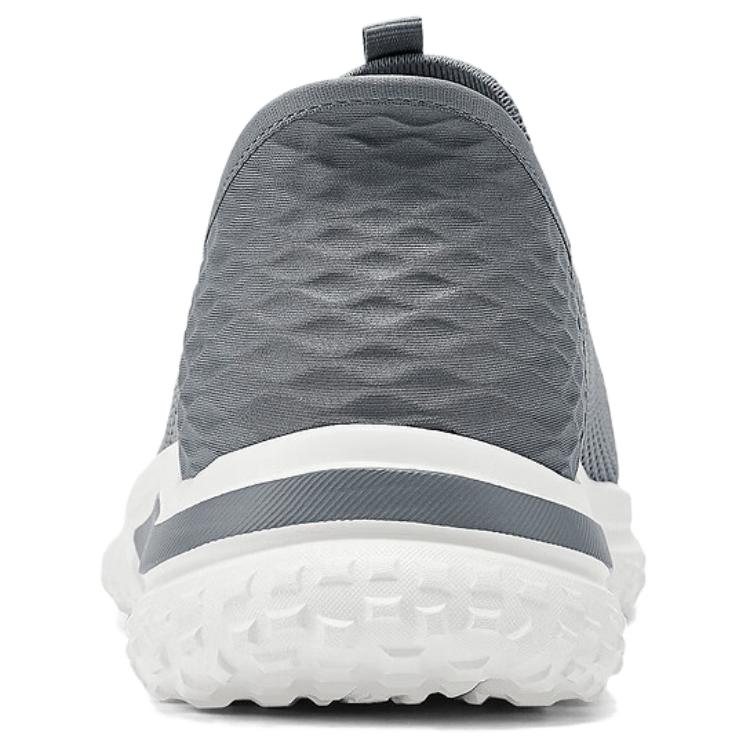Skechers Слипоны Дышащая сетка Низкие Повседневные кроссовки Мужские кроссовки Серый 210954-GRY