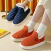 Winter Bag and Cotton Slippers Men's Thickened Bottom Home Couple Indoor and Outdoor Non-slip Warm Women's Old Cotton Shoes