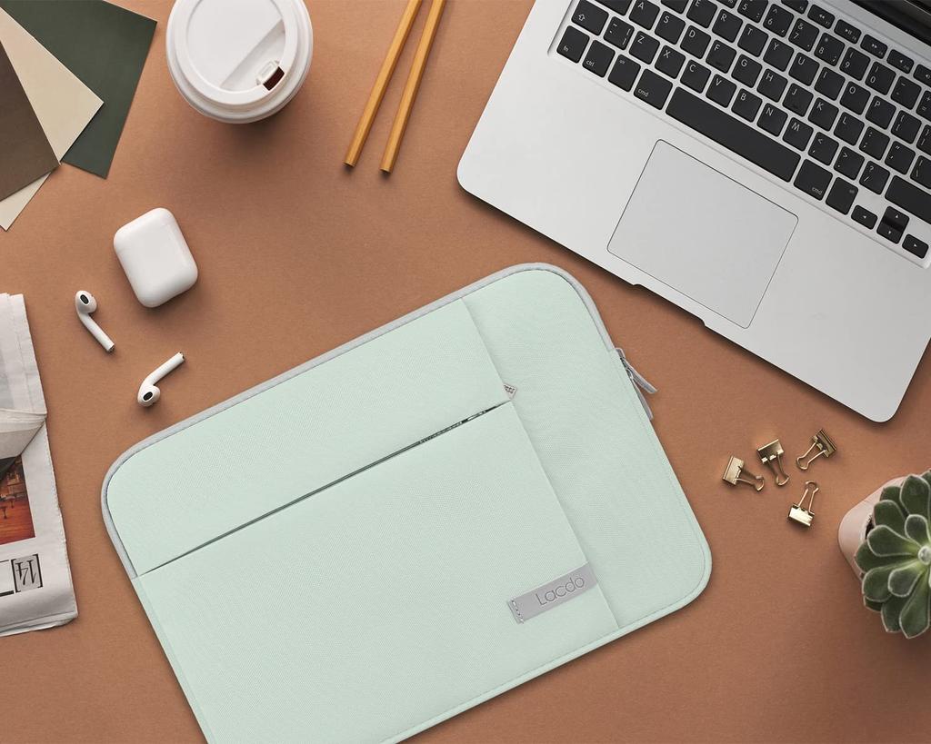 Чехол для ноутбука Lacdo, сумка для компьютера Acer ASUS ZenBook Pro 15 HP Lenovo IdeaPad ThinkPad Chromebook, зеленый 15,6" 15,6" Aspire/Predator, Inspiron,